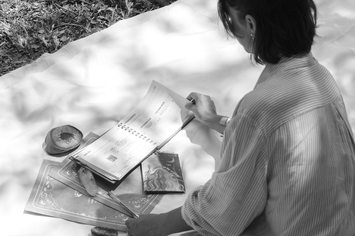 Planejamento em papel, ao ar livre